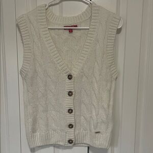 Guess Cream Sweater Vest